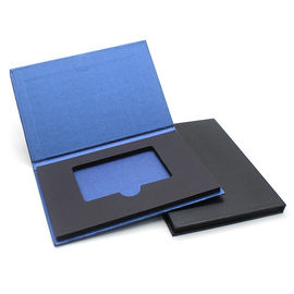 Custom Printed Logo VIP Card Boxes / Cardboard Gift Packaging Magnetic Box