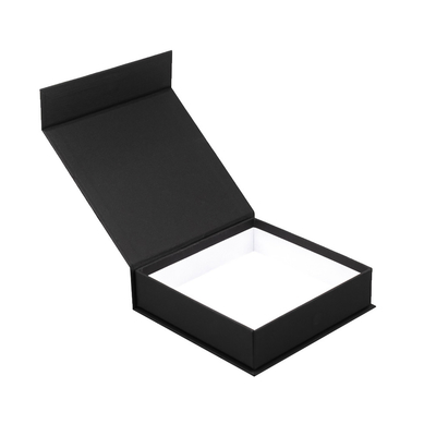 Custom Eid Favor Box Rigid Hard Easy Fold Black Magnetic Gift Boxes With Dividers