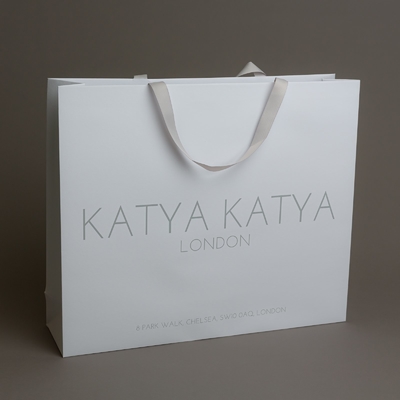 Custom Luxury Gift Garment Paper Shopping Bags With Logo Print