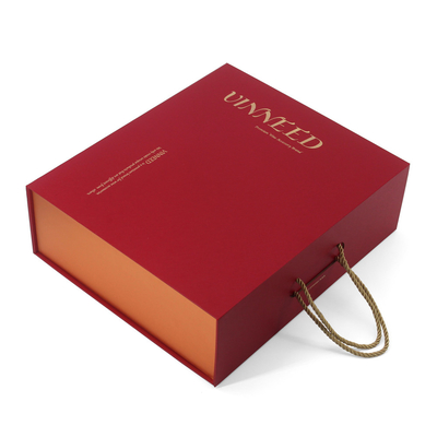 Custom Premium Folding Wine Accessories Gift Box Glossy Logo Printed Rigid Paper Box With Handle