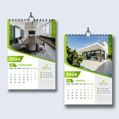365 Days Desk Wall Calendar Customized OEM Art Paper Printing Calendar