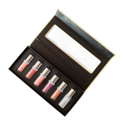 Custom Lip Balm Lip Gloss Set Packaging Clamshell Packaging Box With Window