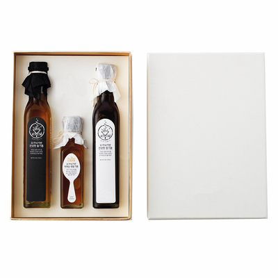 Luxury Logo Printing Olive Oil Gift Boxes Packaging Varnishing