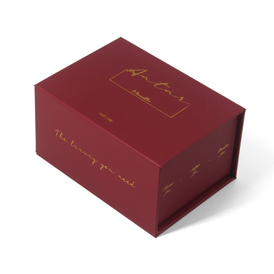 Custom Logo Luxury Red Drawer Essential Oil Gift Box Packaging Set