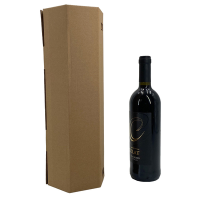 Custom Corrugated Red Wine Bottle Roller Box Packaging